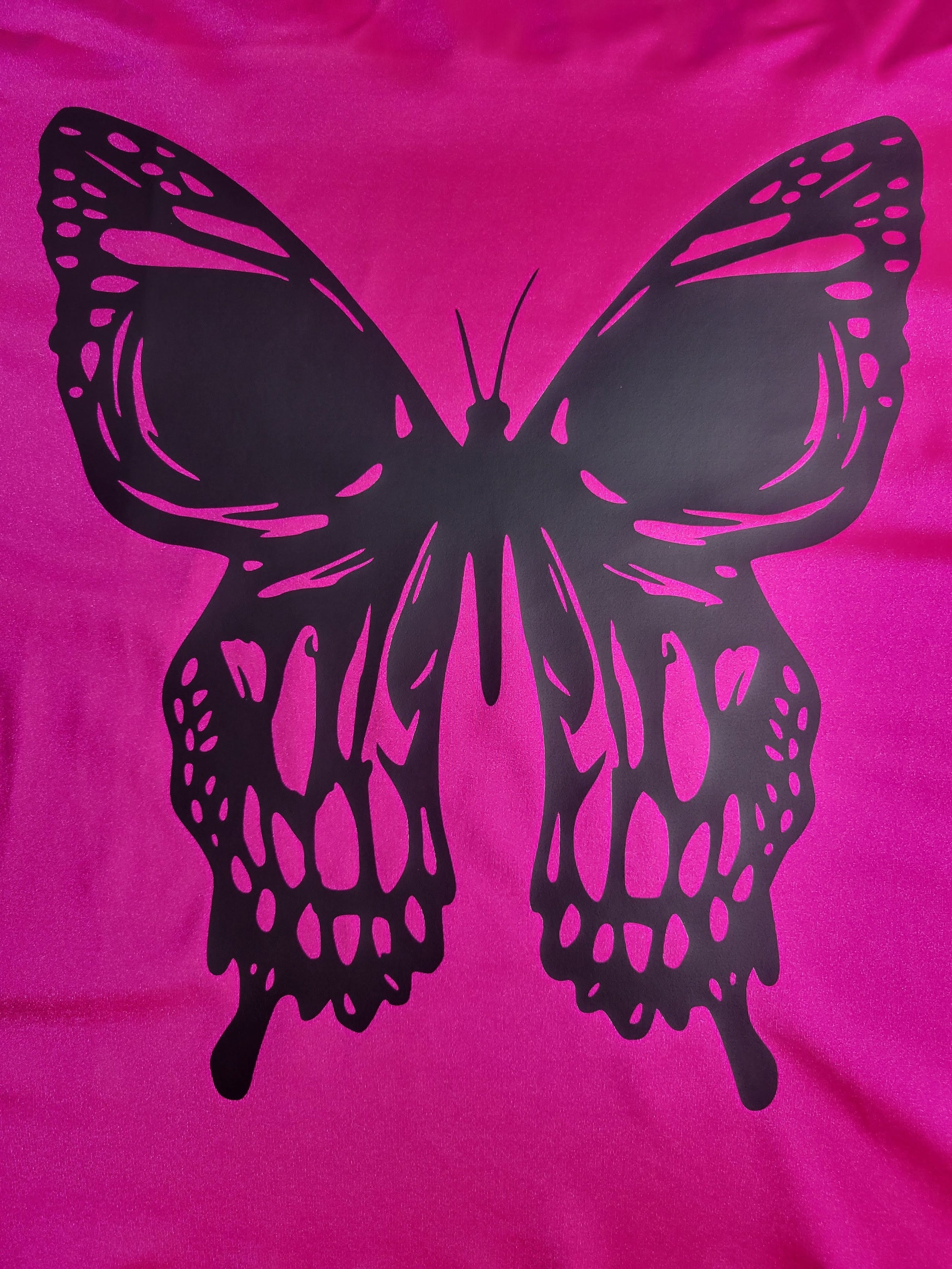 Skull moth hot pink more shade
